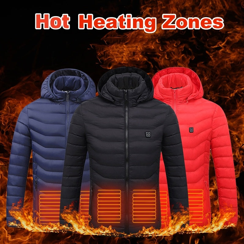 Electric Heated Winter Jacket – USB Rechargeable Thermal Coat