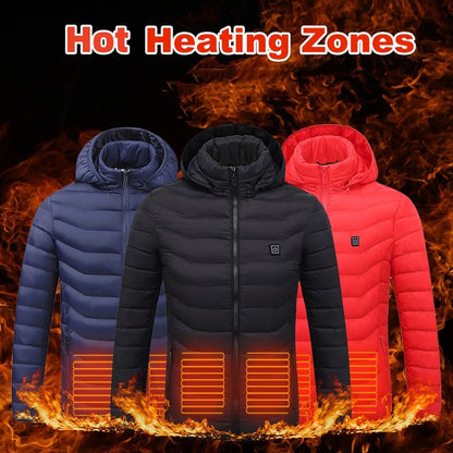 Electric Heated Winter Jacket – USB Rechargeable Thermal Coat
